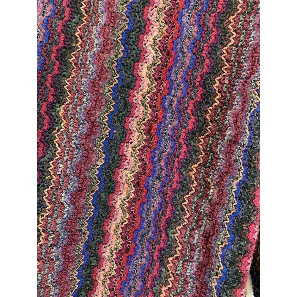 BOGO Graff Californiawear Knit Blazer Purple Red Stripe Sweater Vintage Women 12 - Picture 7 of 13